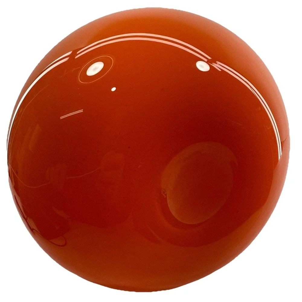 Katrina Hude 1996 Orange Studio Art Glass Vase 20″‎ Signed Blown Glass